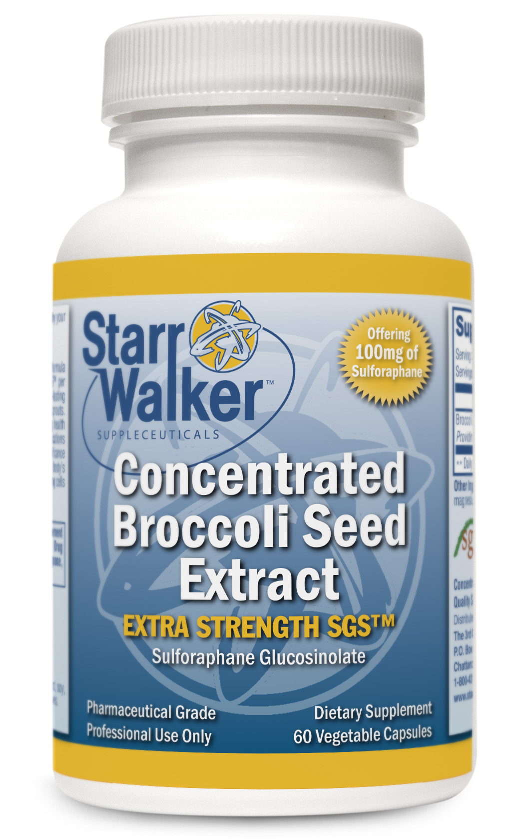 Broccoli Seed Extract EXTRA STENGTH (60 Caps) Starr Walker